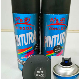 Pintura spray NEGRO MATE 
